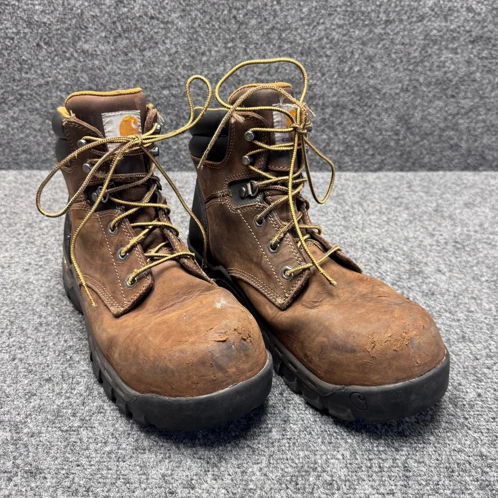 Carhartt Rugged Flex Work Boots Mens 10 Brown Composite Toe CMF6366 Gorpcore